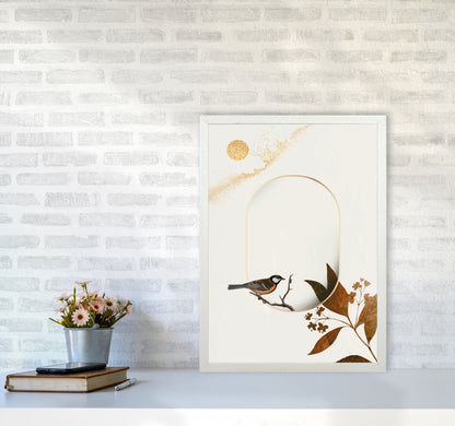 Bird On A Branch Art Print by Jason Stanley A2 Oak Frame