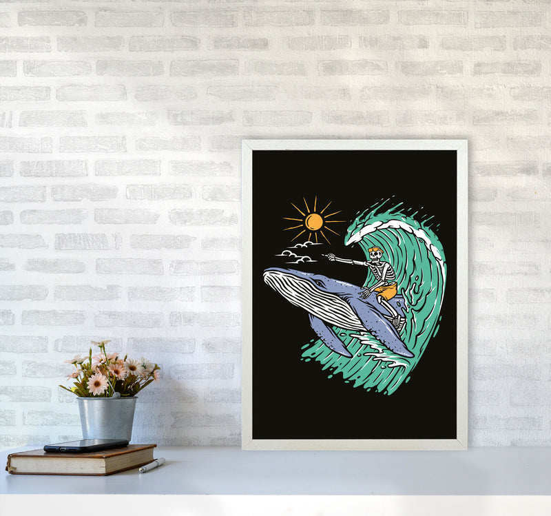 Going Straight! Art Print by Jason Stanley A2 Oak Frame