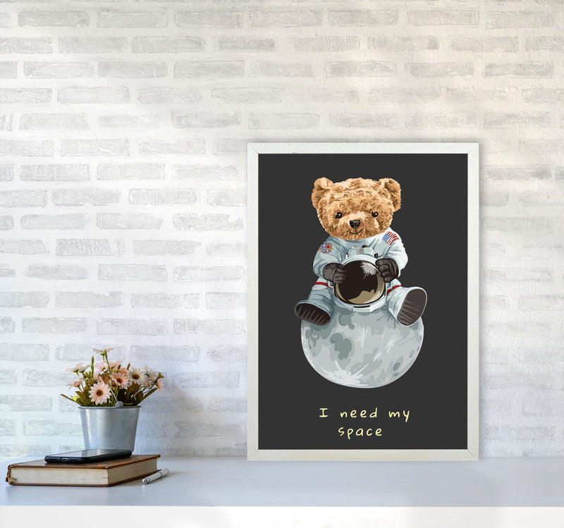 I Need My Space Art Print by Jason Stanley A2 Oak Frame