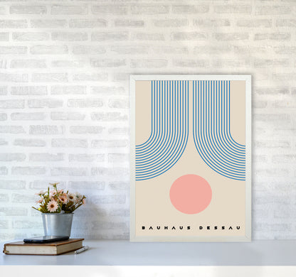 Bauhaus Design Art Print by Jason Stanley A2 Oak Frame