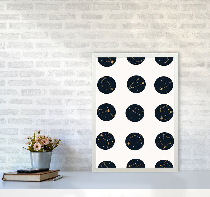 Constellations Art Print by Jason Stanley A2 Oak Frame