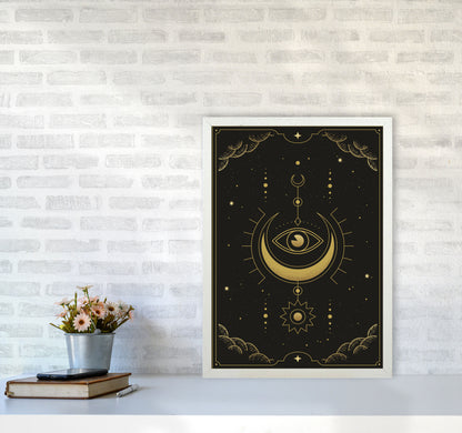 Tarot Card #1 Art Print by Jason Stanley A2 Oak Frame