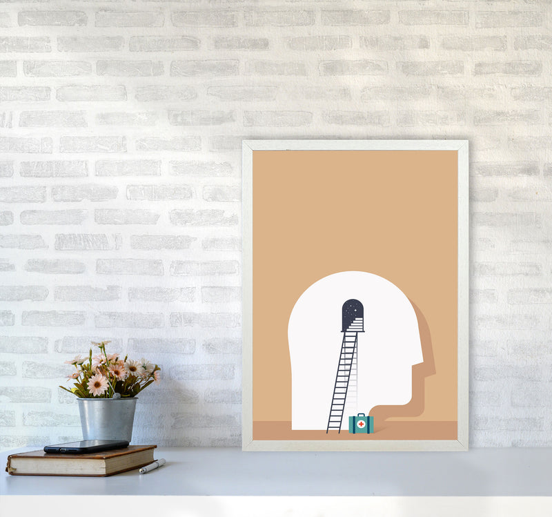 To The Rescue Art Print by Jason Stanley A2 Oak Frame