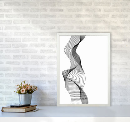 Line Wobbles Art Print by Jason Stanley A2 Oak Frame