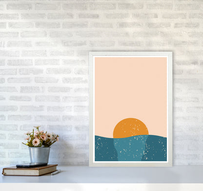 Melty Sunset Art Print by Jason Stanley A2 Oak Frame
