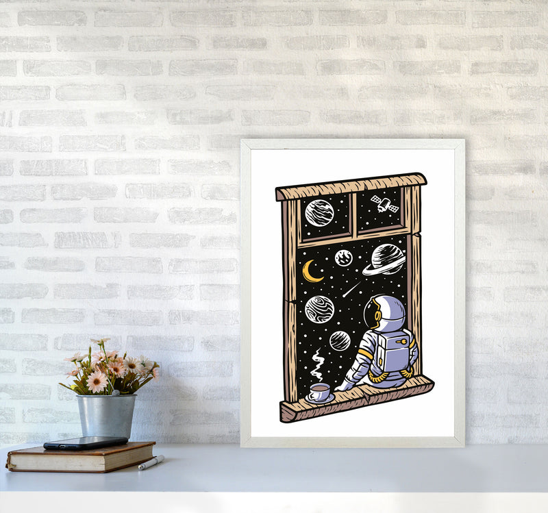 Planet Views Art Print by Jason Stanley A2 Oak Frame
