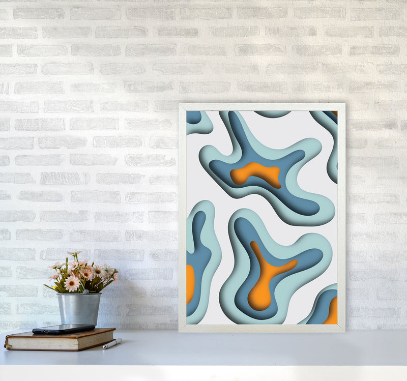 Paper Cut 1 Art Print by Jason Stanley A2 Oak Frame