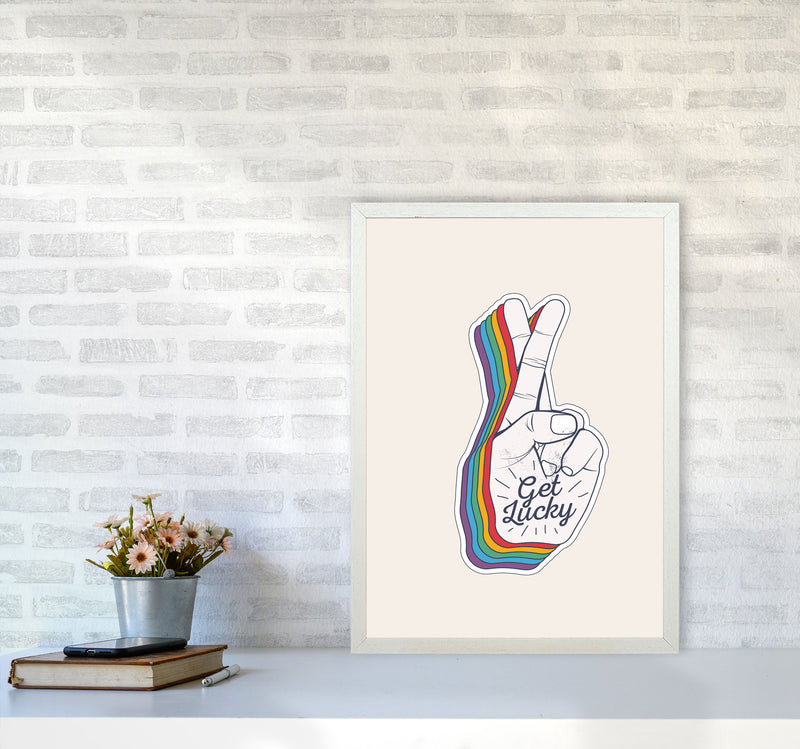 Get Lucky!! Art Print by Jason Stanley A2 Oak Frame