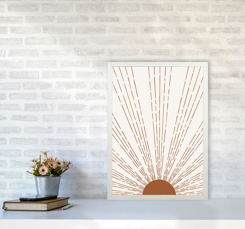 Light Beams Art Print by Jason Stanley A2 Oak Frame