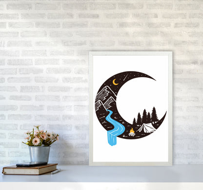 Moon River Art Print by Jason Stanley A2 Oak Frame