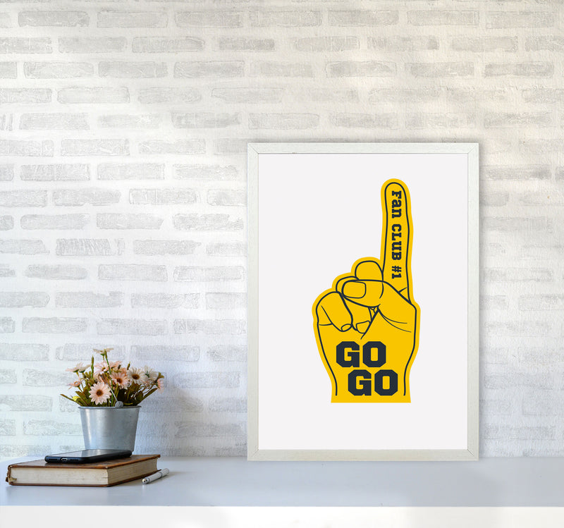 Fan Club Art Print by Jason Stanley A2 Oak Frame