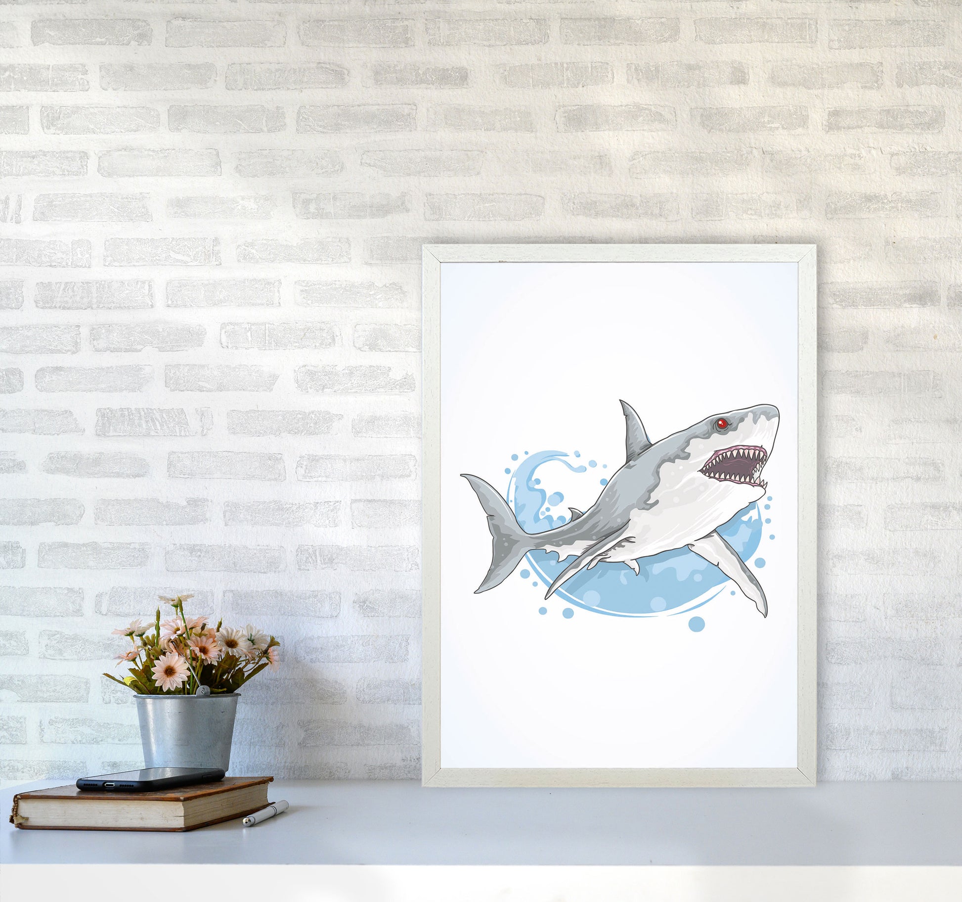 Rarrrrr!! Art Print by Jason Stanley A2 Oak Frame