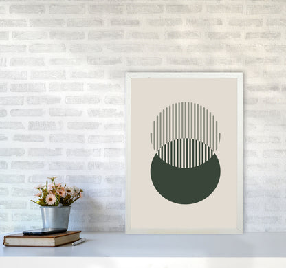 Minimal Abstract Circles III Art Print by Jason Stanley A2 Oak Frame