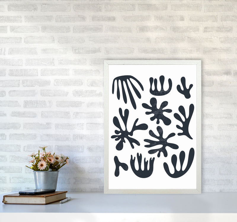Minimal Abstract Algae I Art Print by Jason Stanley A2 Oak Frame