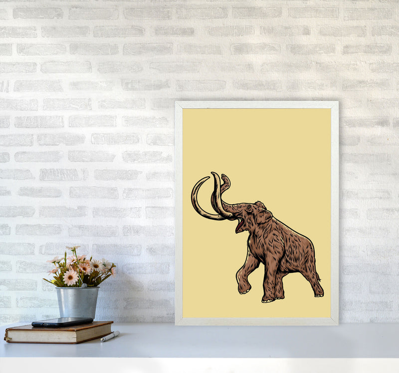 Mammoth Art Print by Jason Stanley A2 Oak Frame