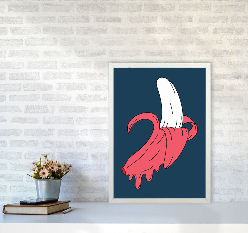 Melting Banana Art Print by Jason Stanley A2 Oak Frame