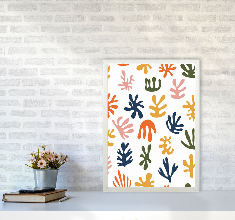 Minimal Abstract Algae IIII Art Print by Jason Stanley A2 Oak Frame