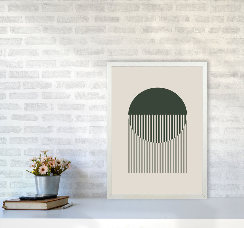 Minimal Abstract Circles IIII Art Print by Jason Stanley A2 Oak Frame