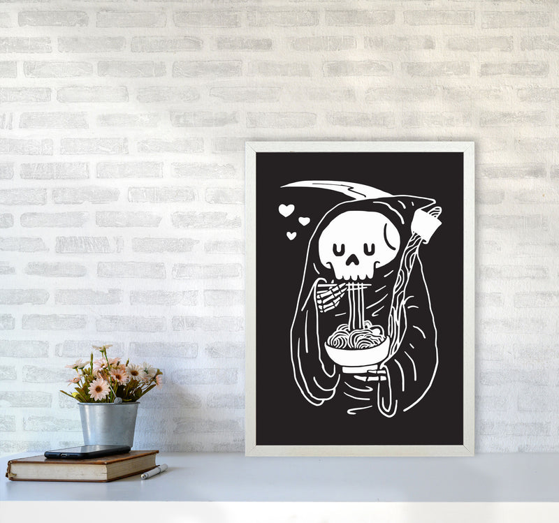 But First...Noodles Art Print by Jason Stanley A2 Oak Frame