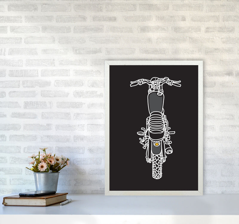 Let's Ride! Art Print by Jason Stanley A2 Oak Frame