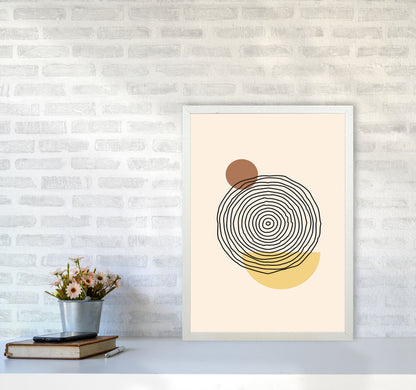 Geometric Abstract Shapes III Art Print by Jason Stanley A2 Oak Frame