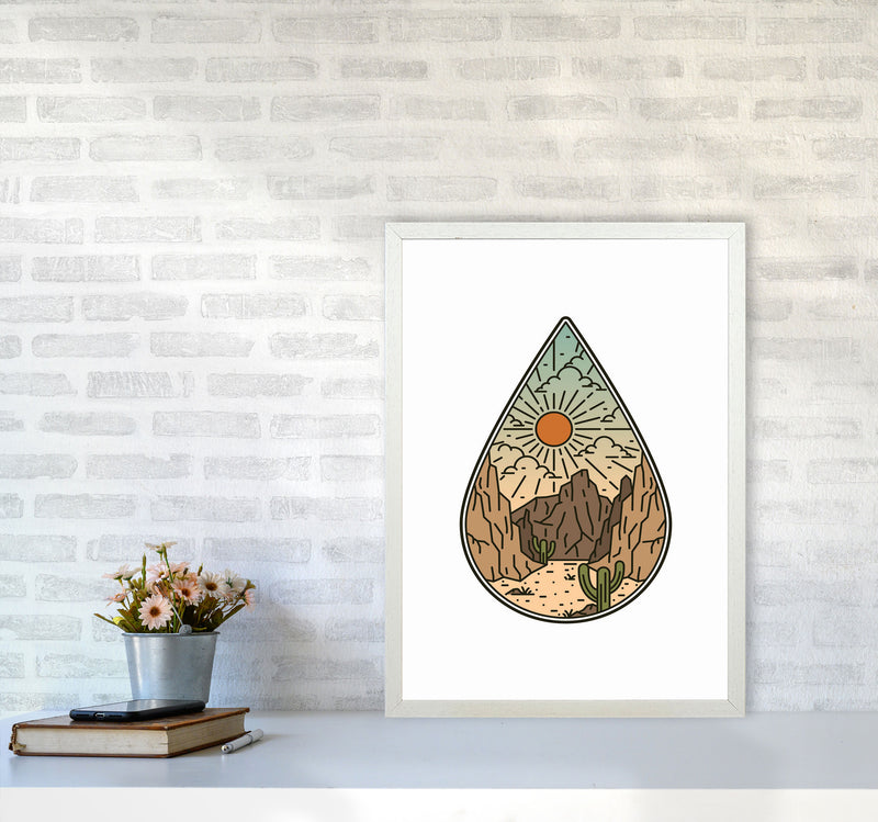 Desert Vibes II Art Print by Jason Stanley A2 Oak Frame