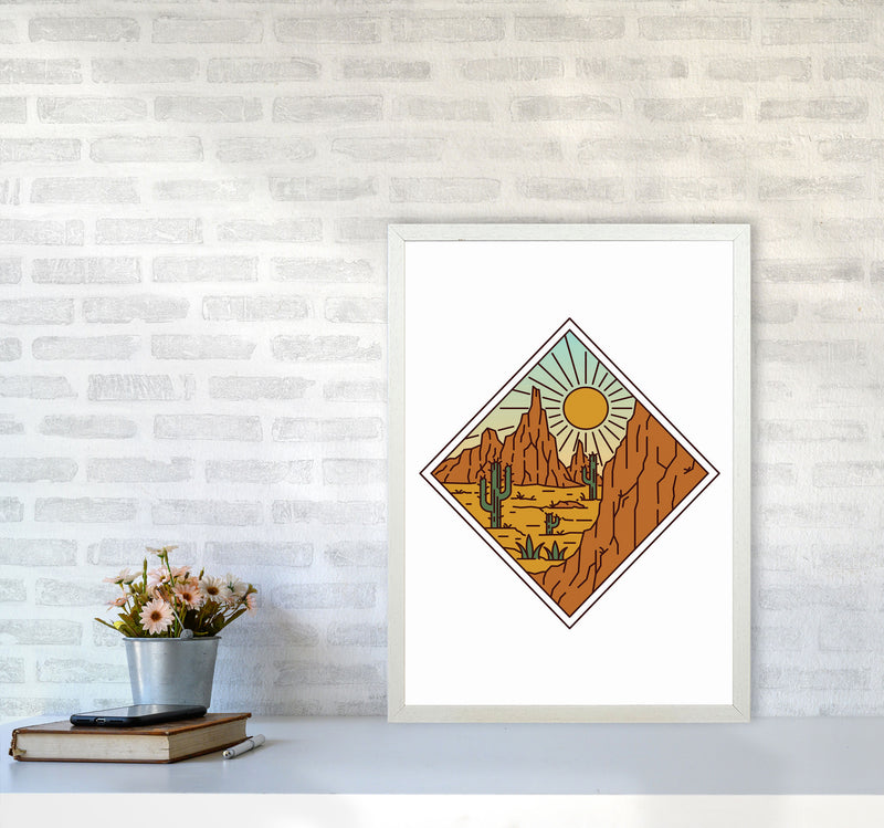 Desert Vibes Art Print by Jason Stanley A2 Oak Frame