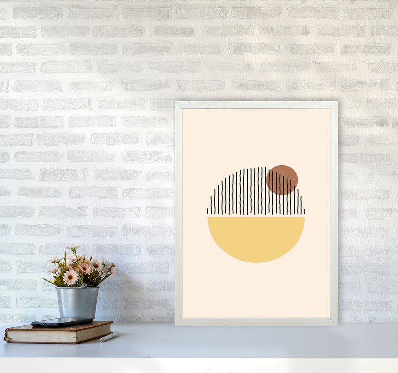 Geometric Abstract Shapes I Art Print by Jason Stanley A2 Oak Frame