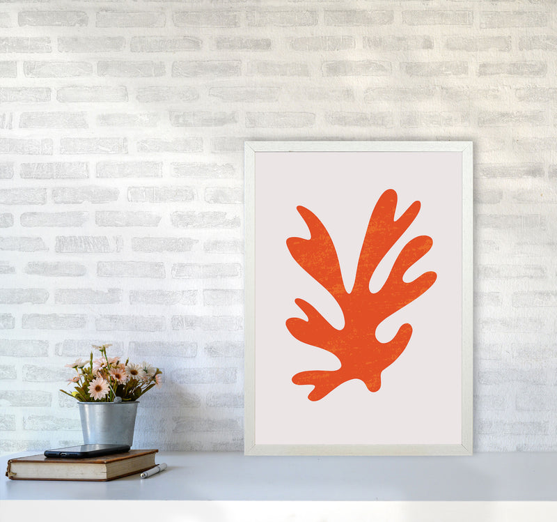 Abstract Red Algae Art Print by Jason Stanley A2 Oak Frame