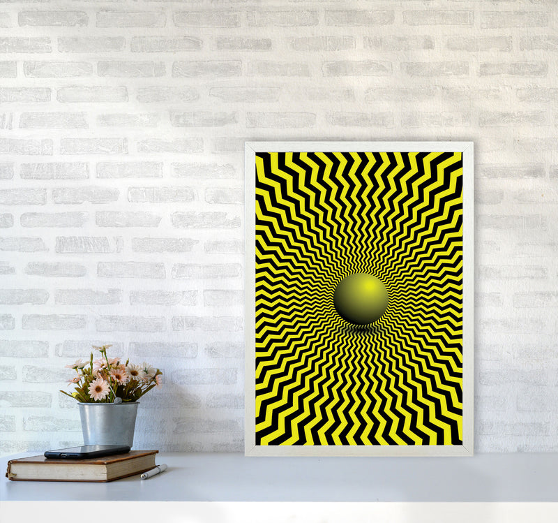 Optical Illusion Art Print by Jason Stanley A2 Oak Frame