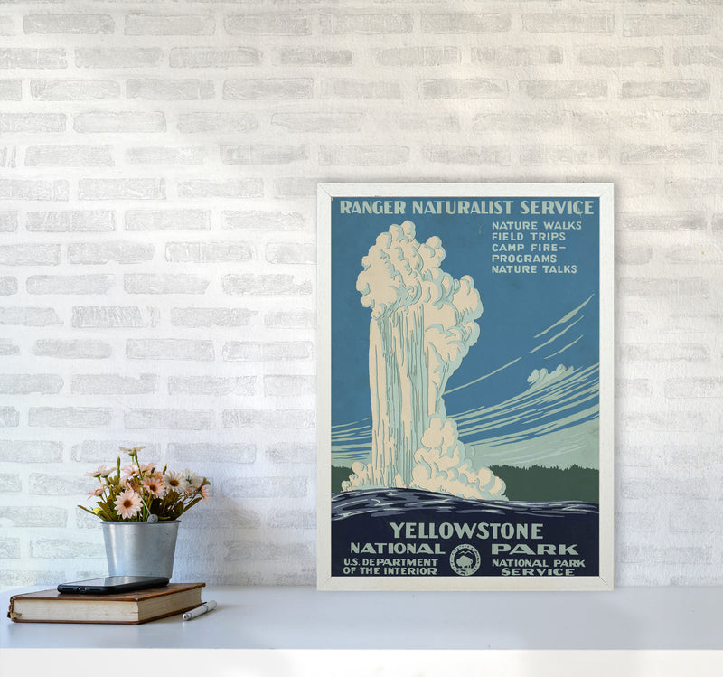 Yellowstone National Park Art Print by Jason Stanley A2 Oak Frame