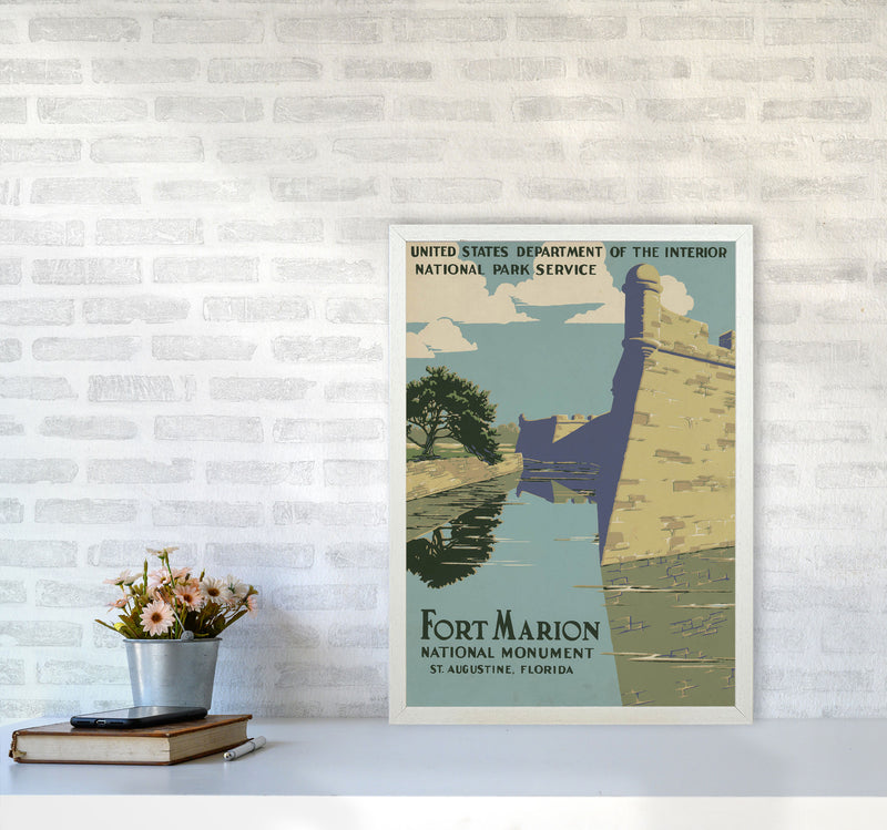 Fort Marion National Park Art Print by Jason Stanley A2 Oak Frame