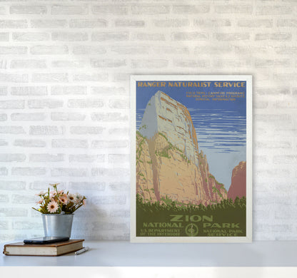 Zion National Park Art Print by Jason Stanley A2 Oak Frame
