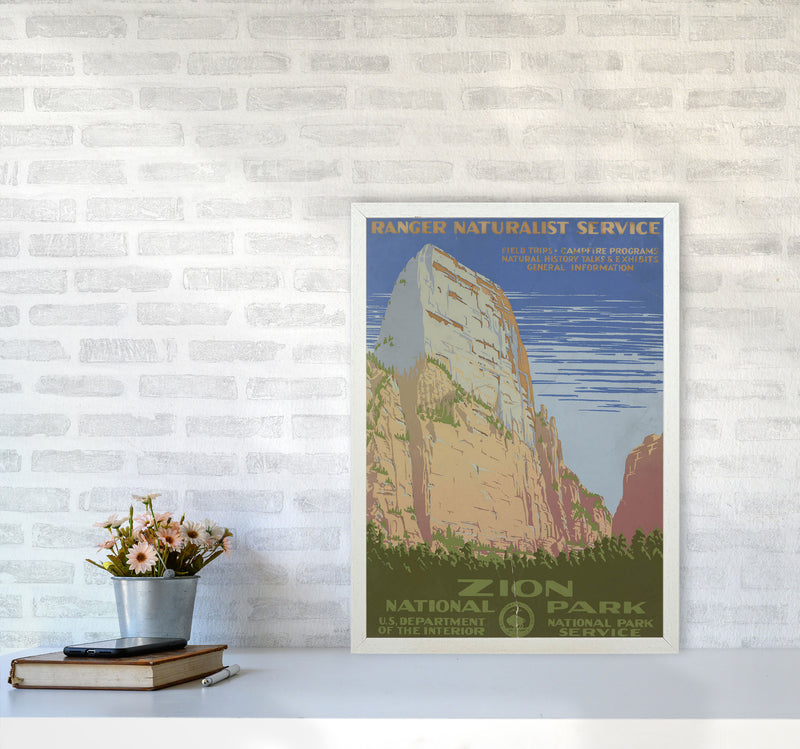 Zion National Park Art Print by Jason Stanley A2 Oak Frame