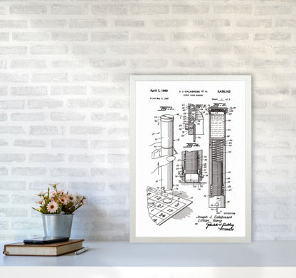 Bingo Game Marker Patent Art Print by Jason Stanley A2 Oak Frame