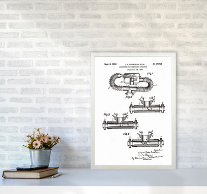 Diving Apparatus Patent Art Print by Jason Stanley A2 Oak Frame