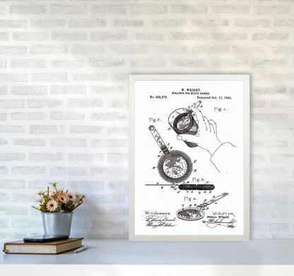 Drink Strainer Patent Art Print by Jason Stanley A2 Oak Frame
