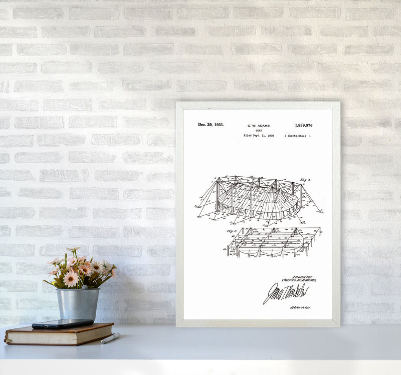 Carnival Tent Patent Art Print by Jason Stanley A2 Oak Frame