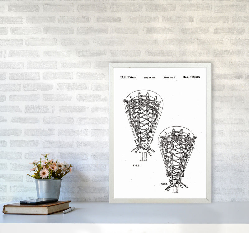 Lacross Stick Patent Art Print by Jason Stanley A2 Oak Frame