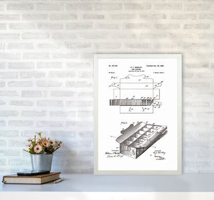 Egg Carton Patent Art Print by Jason Stanley A2 Oak Frame