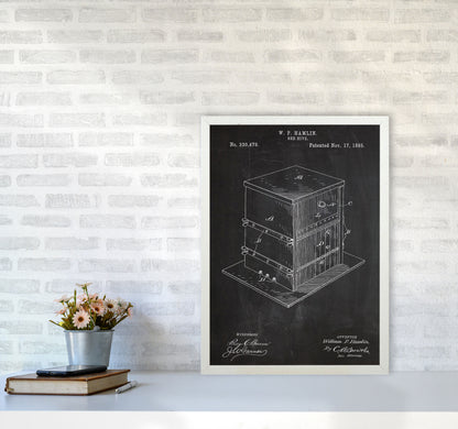 Bee Hive Patent Art Print by Jason Stanley A2 Oak Frame