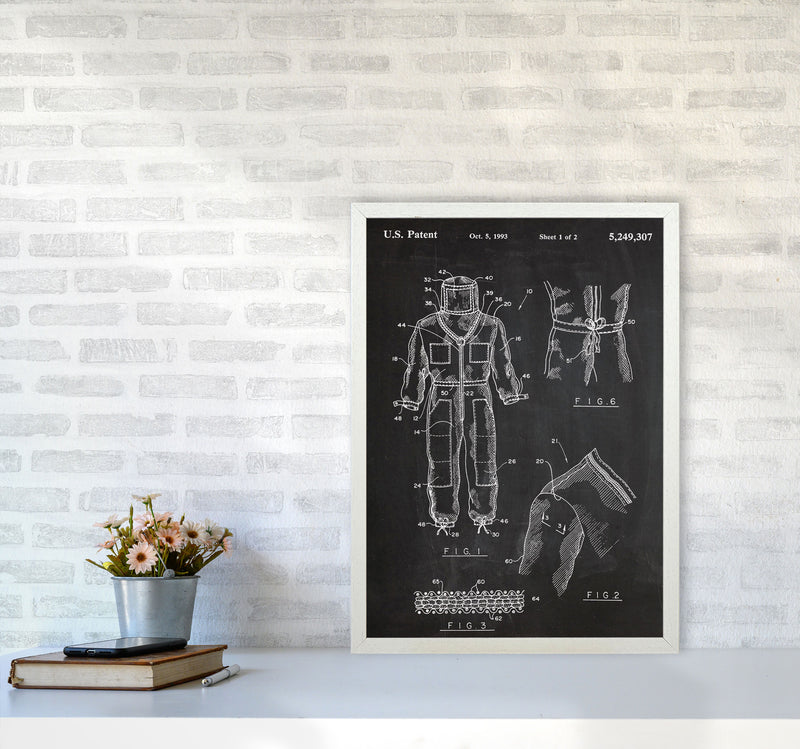 Bee Suit Patent Art Print by Jason Stanley A2 Oak Frame