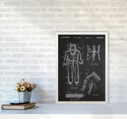 Bee Suit Patent Art Print by Jason Stanley A2 Oak Frame