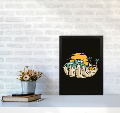 Grab A Handfull Of What You Love Art Print by Jason Stanley A3 White Frame