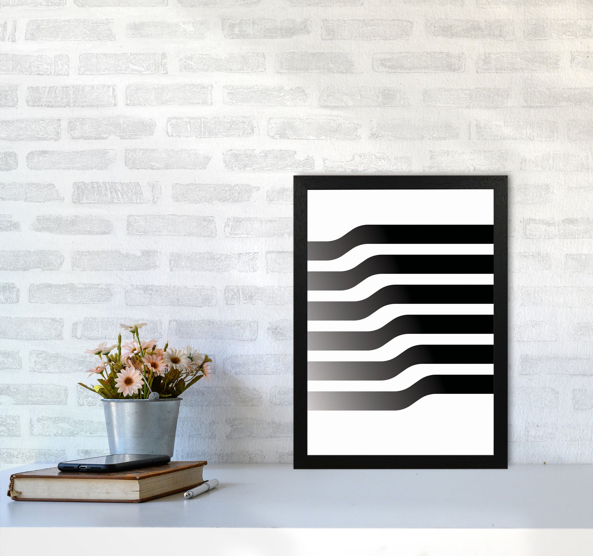Minimal Geometric Series - 3 Art Print by Jason Stanley A3 White Frame