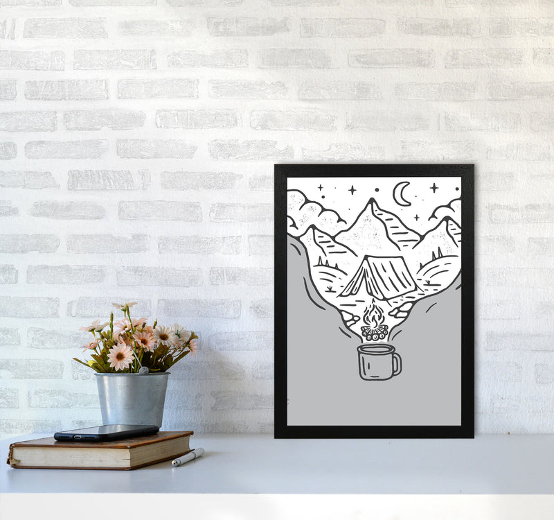 It All Started With Coffee Art Print by Jason Stanley A3 White Frame