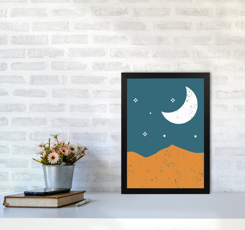 Moonrise Over The Mountain Art Print by Jason Stanley A3 White Frame