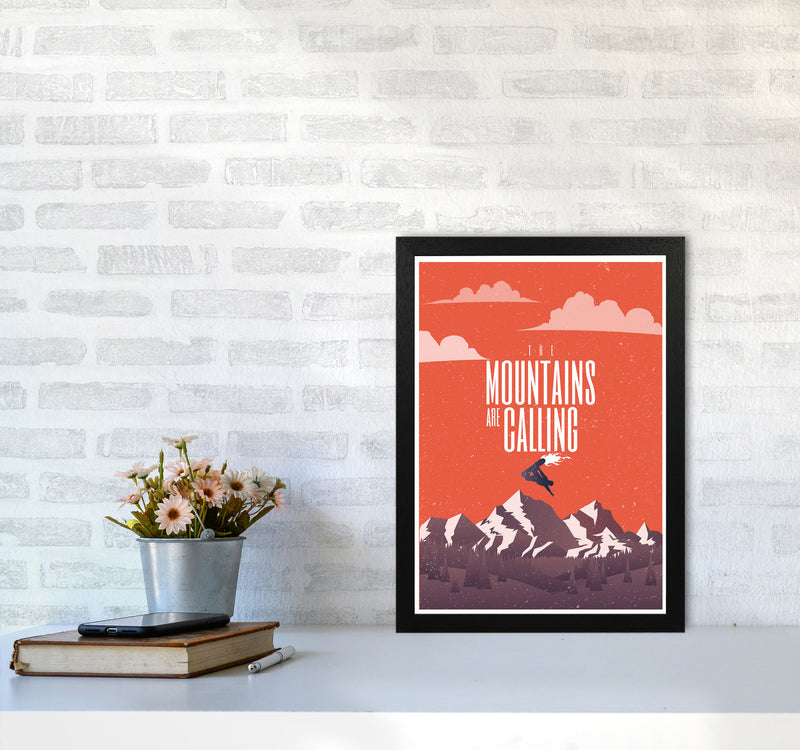 The Mountains Are Calling Art Print by Jason Stanley A3 White Frame
