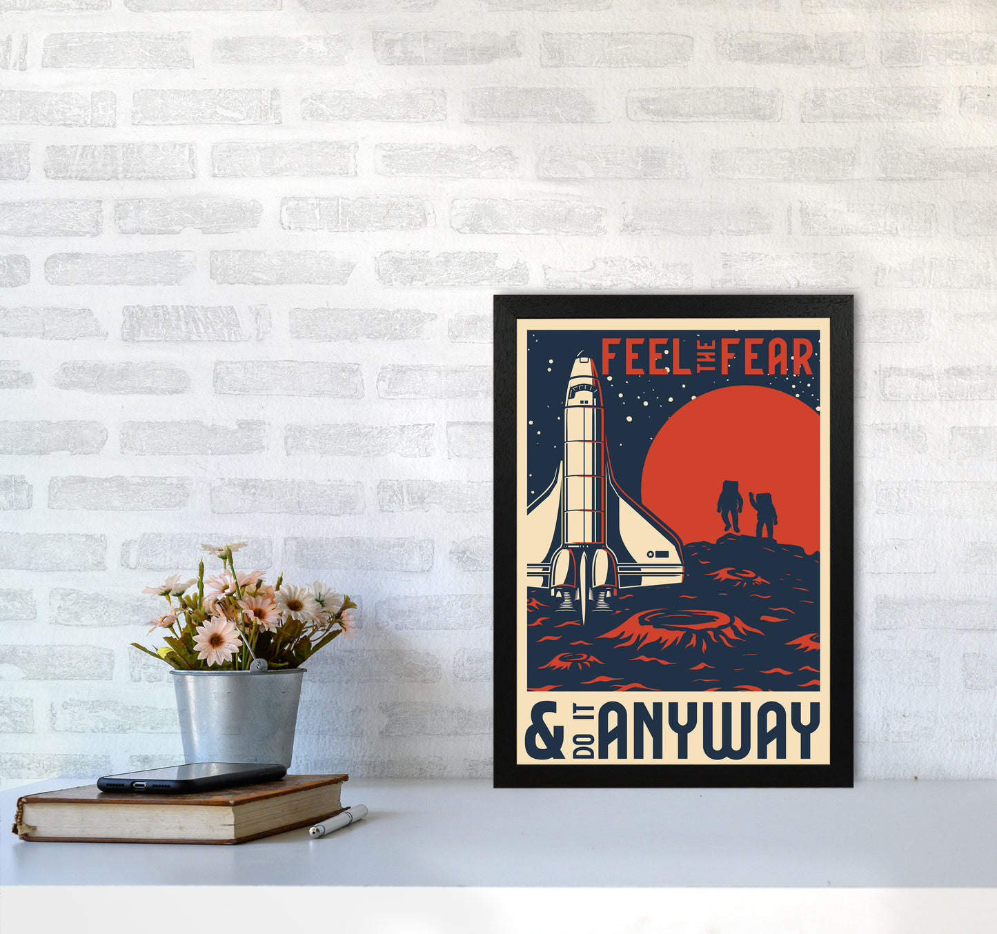 Outer Space Series - #17 Art Print by Jason Stanley A3 White Frame