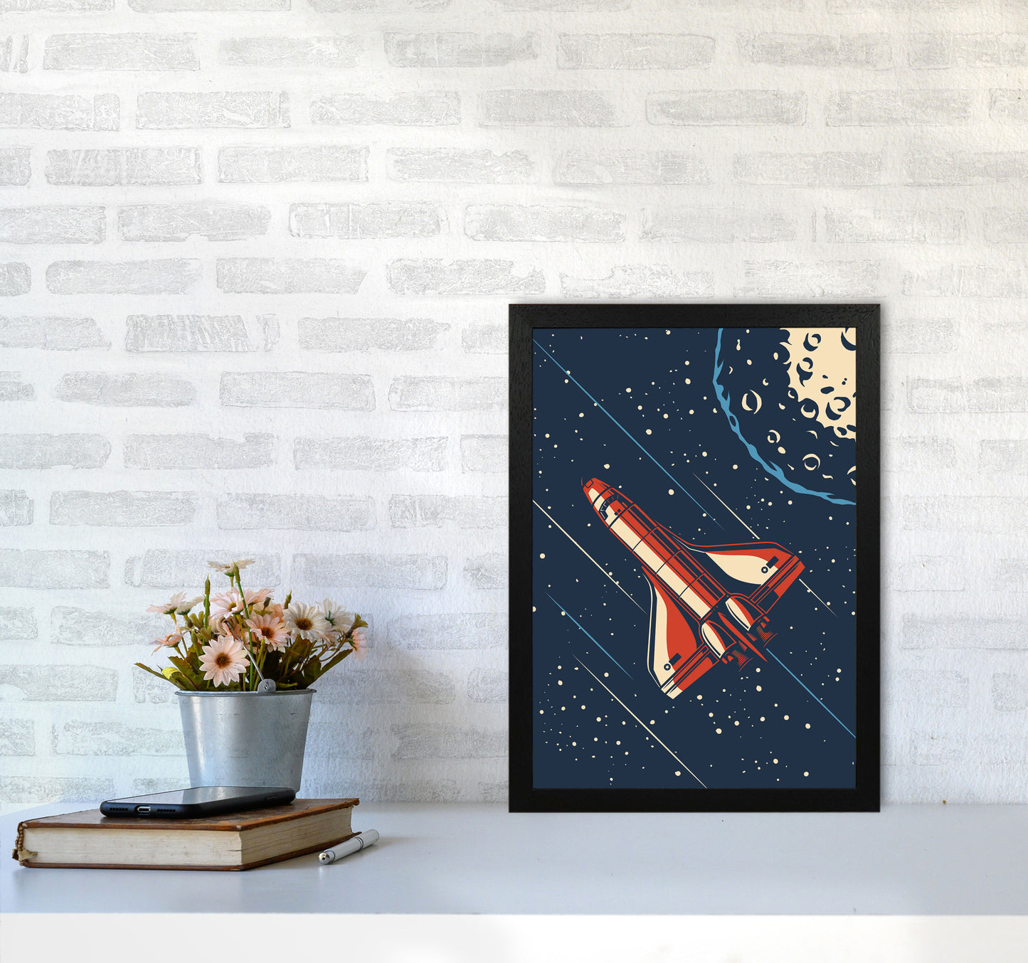 Outer Space Series - #16 Art Print by Jason Stanley A3 White Frame